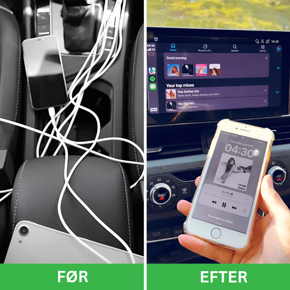 DataStream™ | Trådløs carplay- og Android Auto-adapter