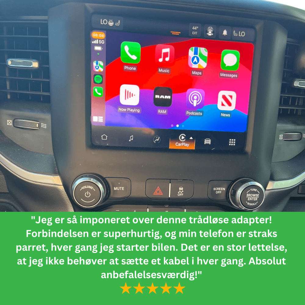 DataStream™ | Trådløs carplay- og Android Auto-adapter