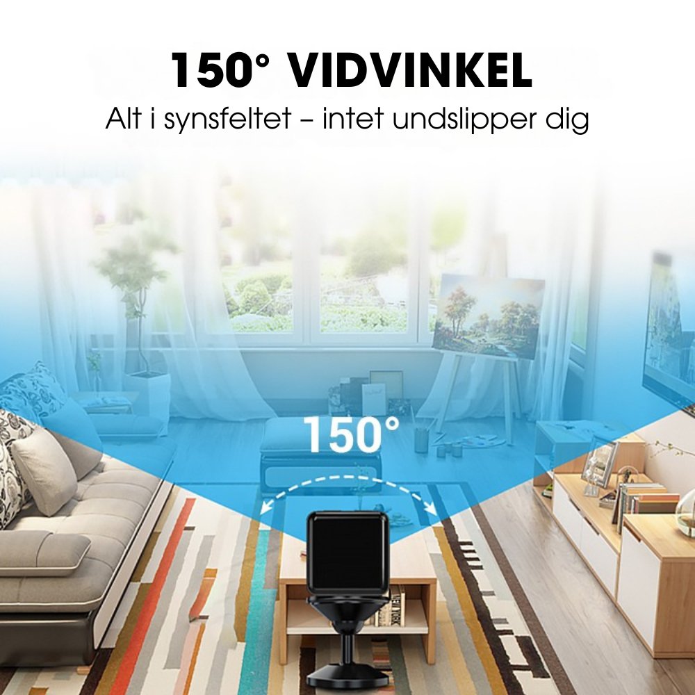 NanoGuard™ – Mini trådløst HD-sikkerhedskamera – fungerer uden Wi-Fi