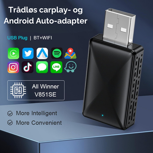 DataStream™ | Trådløs carplay- og Android Auto-adapter
